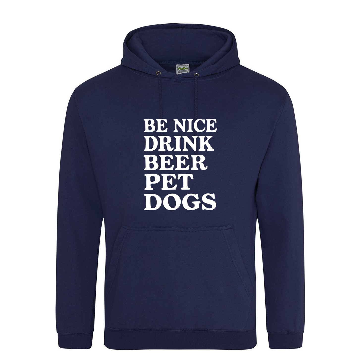 Be Nice Drink Beer Pet Dogs Hoodie - Made to Order