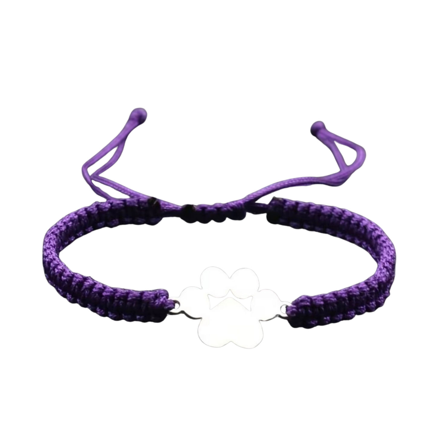 Paw Print Adjustable Cord Bracelet