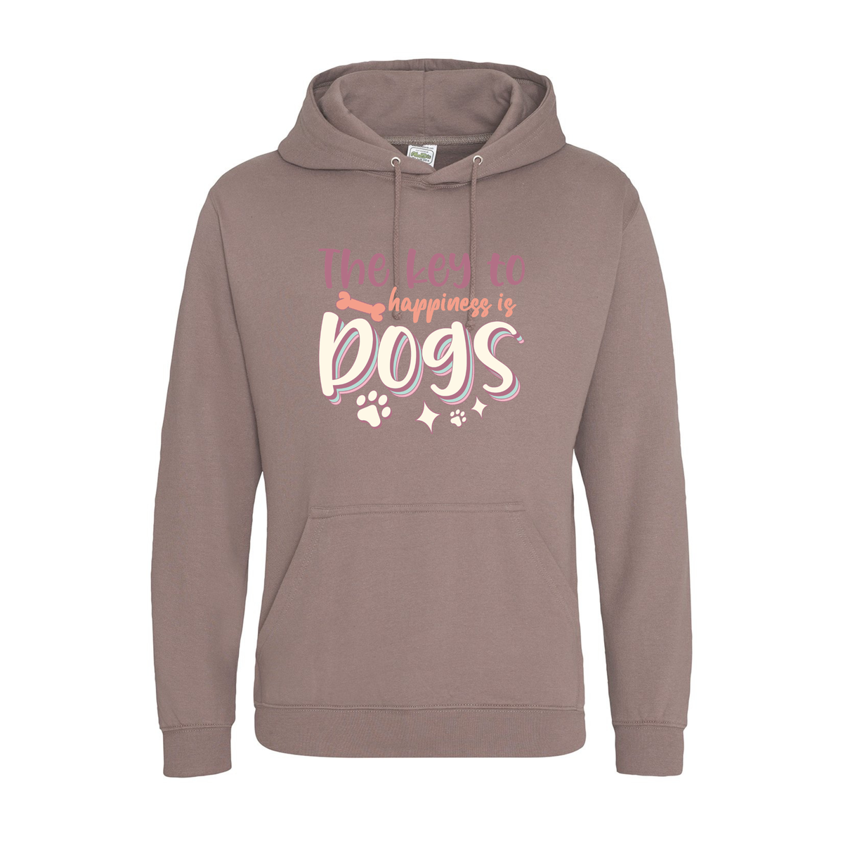 The Key to Happiness is Dogs Hoodie - Made to Order