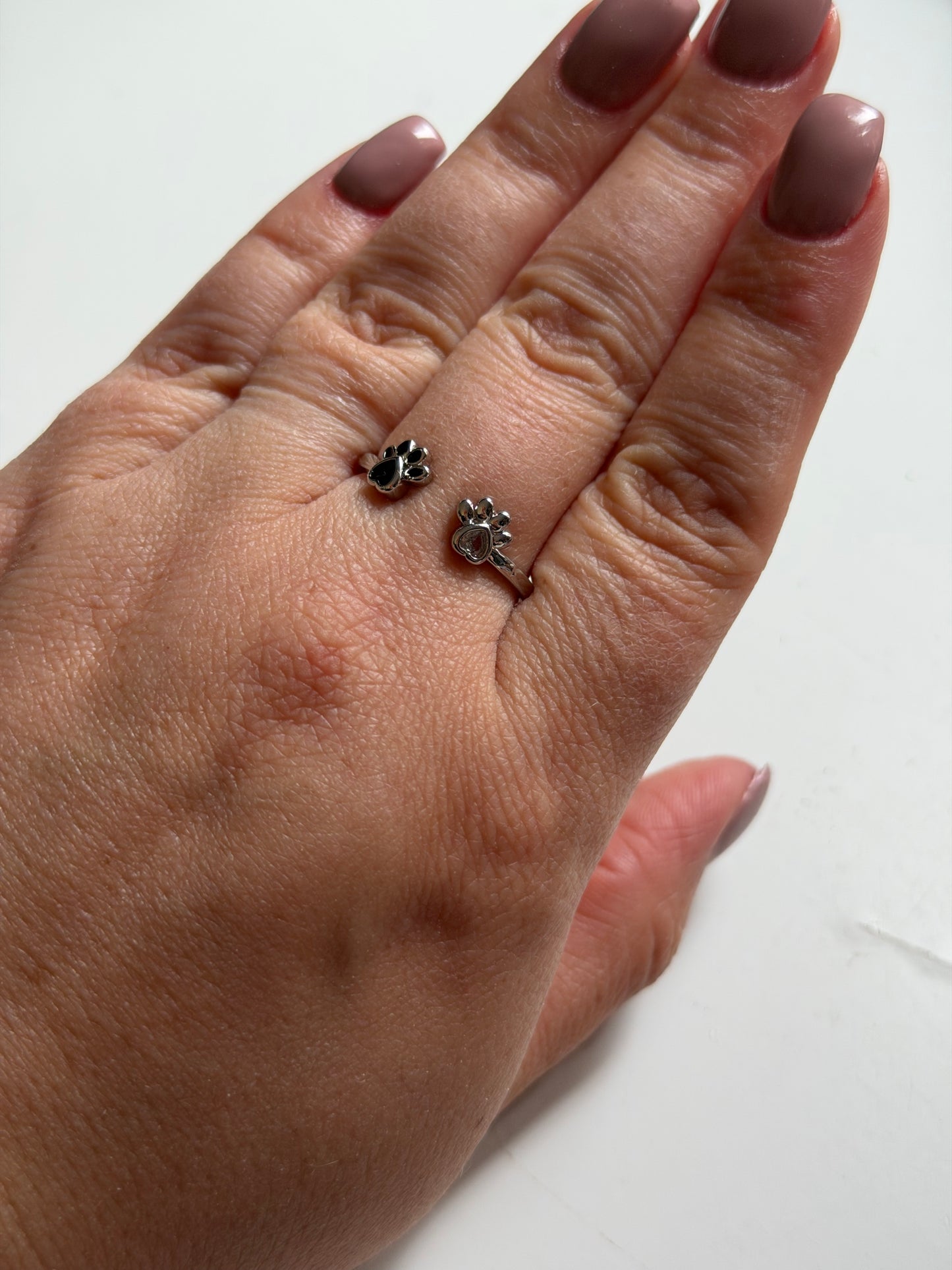 Paw Print Adjustable Ring