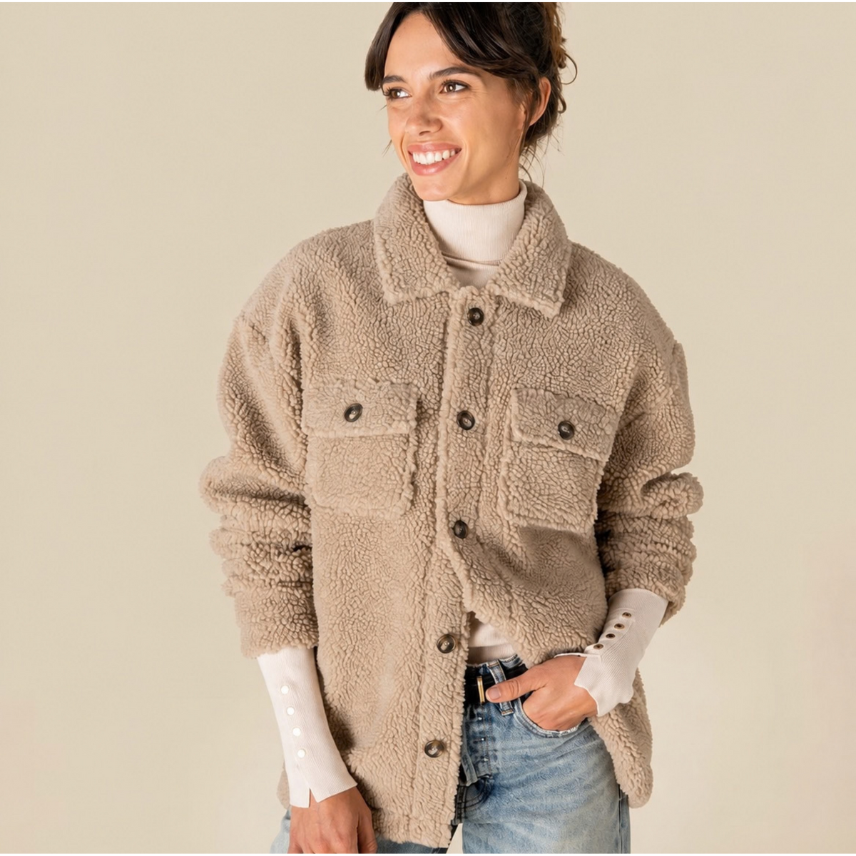 Unisex Sherpa Overshirt - Made to Order