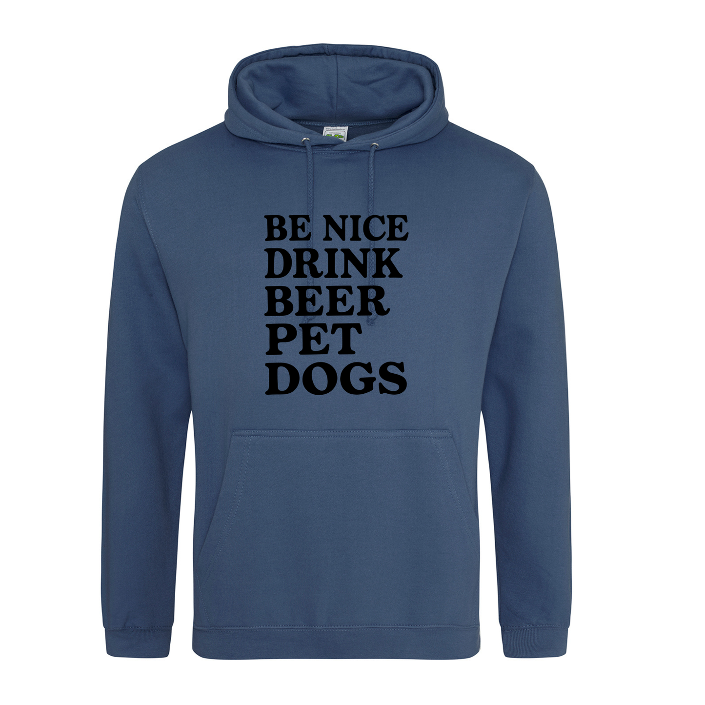 Be Nice Drink Beer Pet Dogs Hoodie - Made to Order