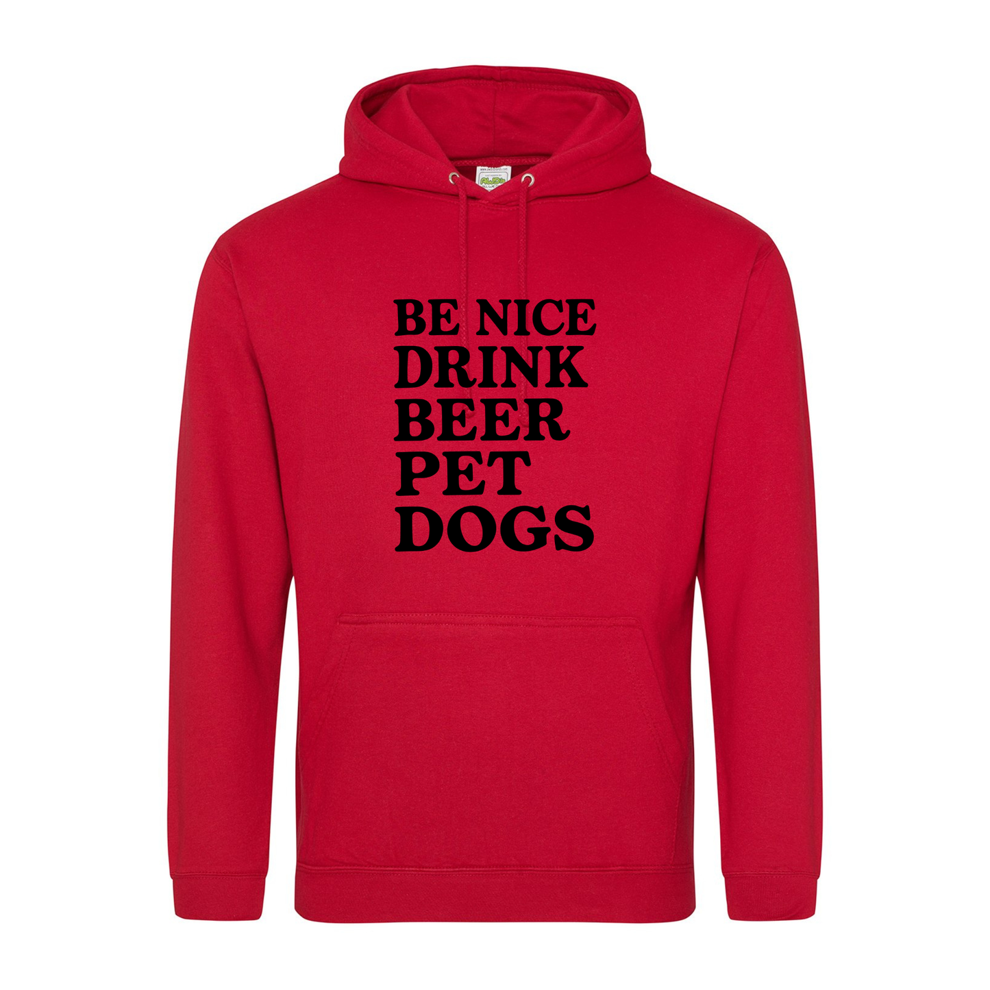 Be Nice Drink Beer Pet Dogs Hoodie - Made to Order