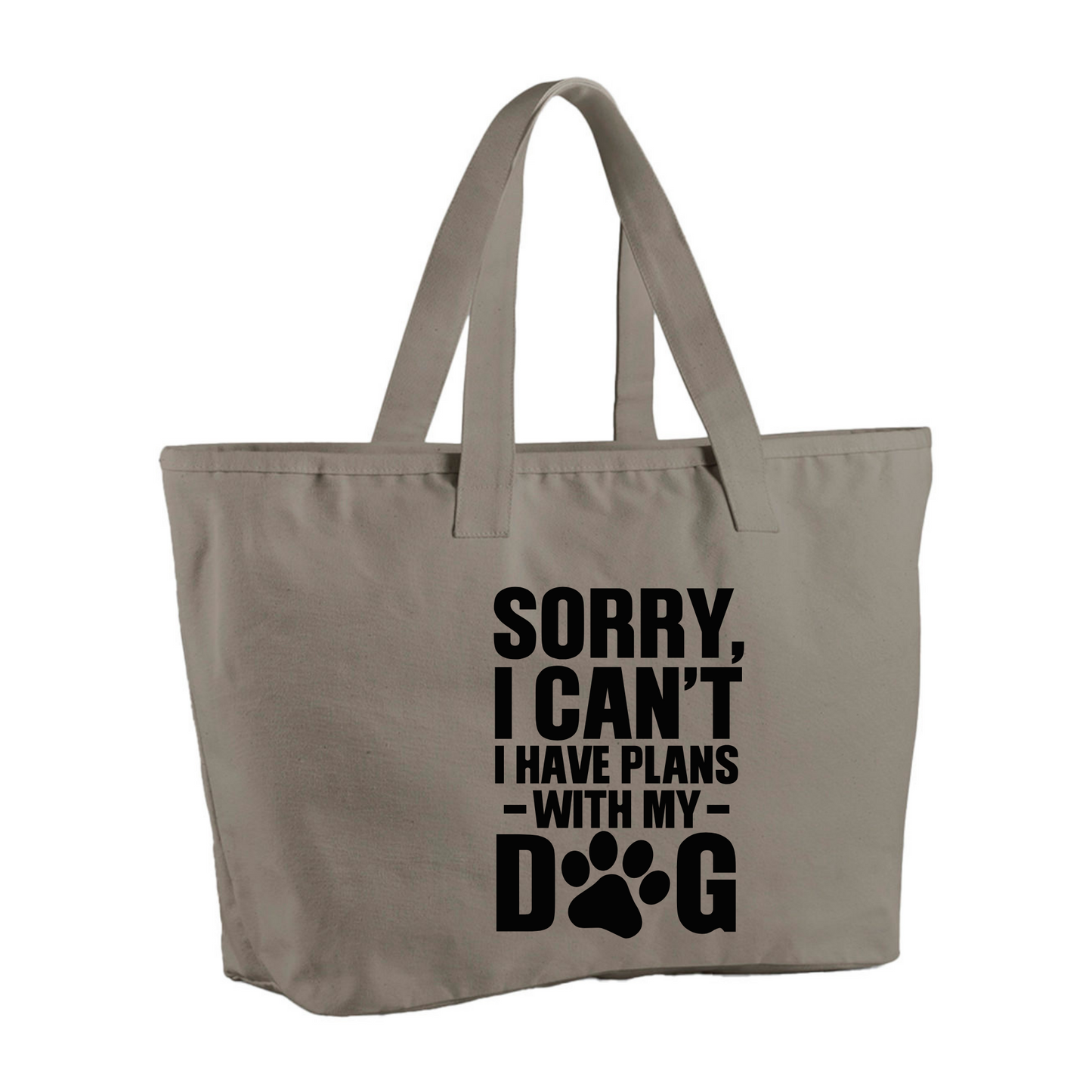 Sorry I can't I have plans with my dog(s) - Oversized tote bag