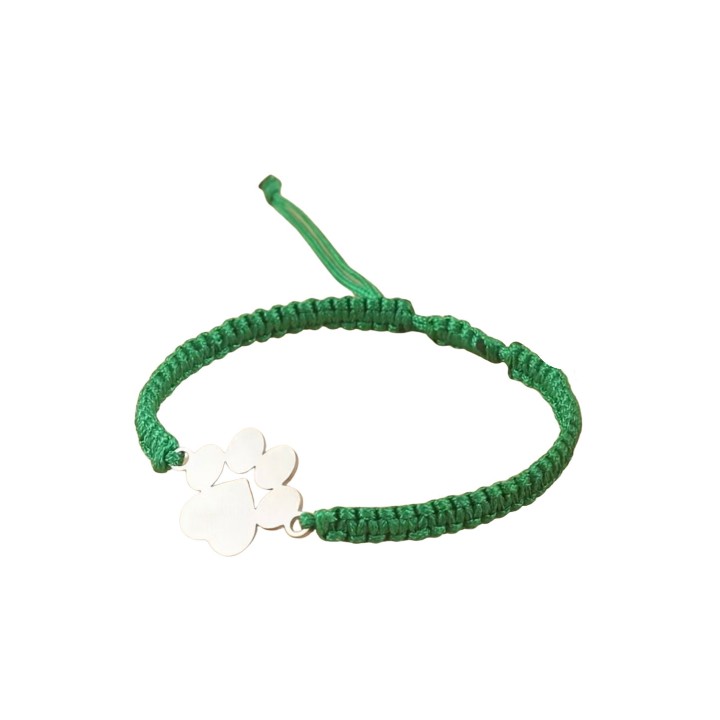 Paw Print Adjustable Cord Bracelet