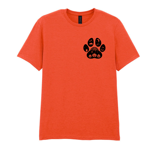 Halloween Paw Print Tee – Made to Order