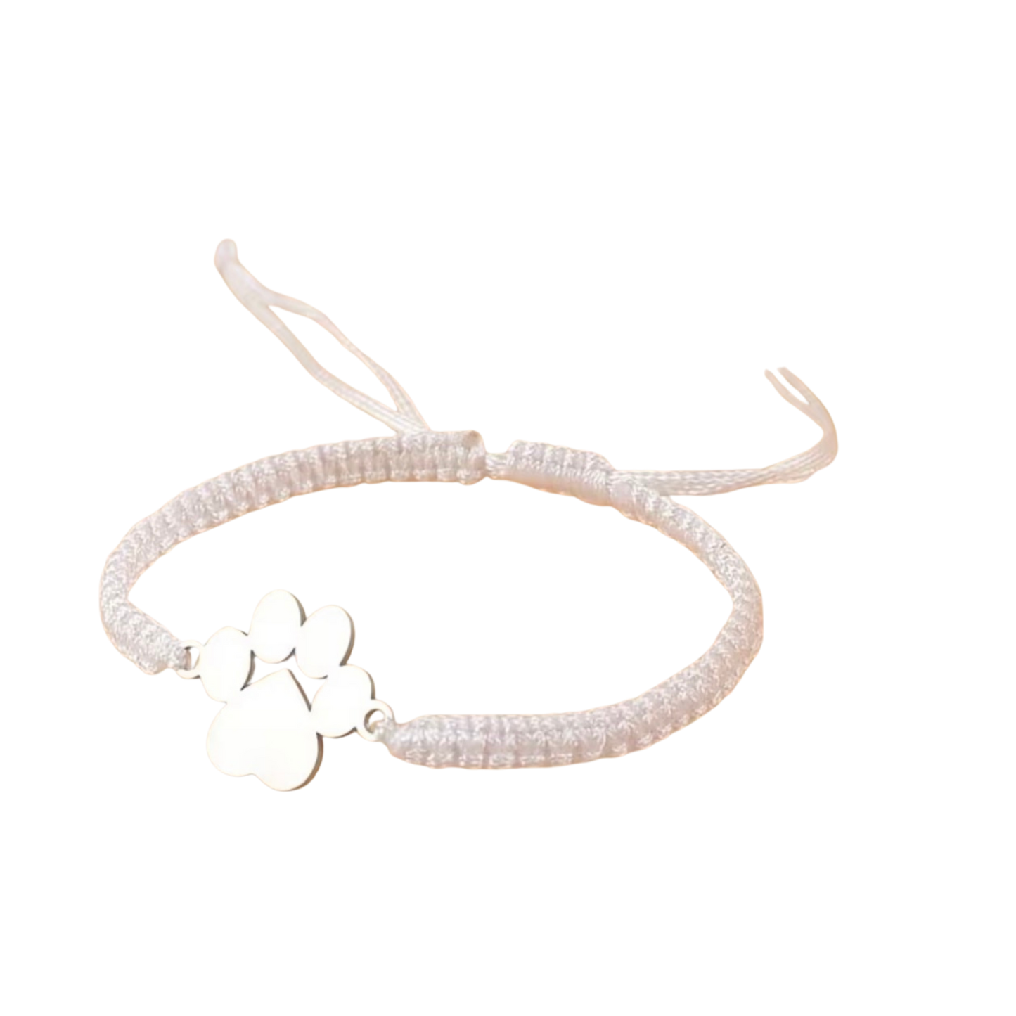 Paw Print Adjustable Cord Bracelet
