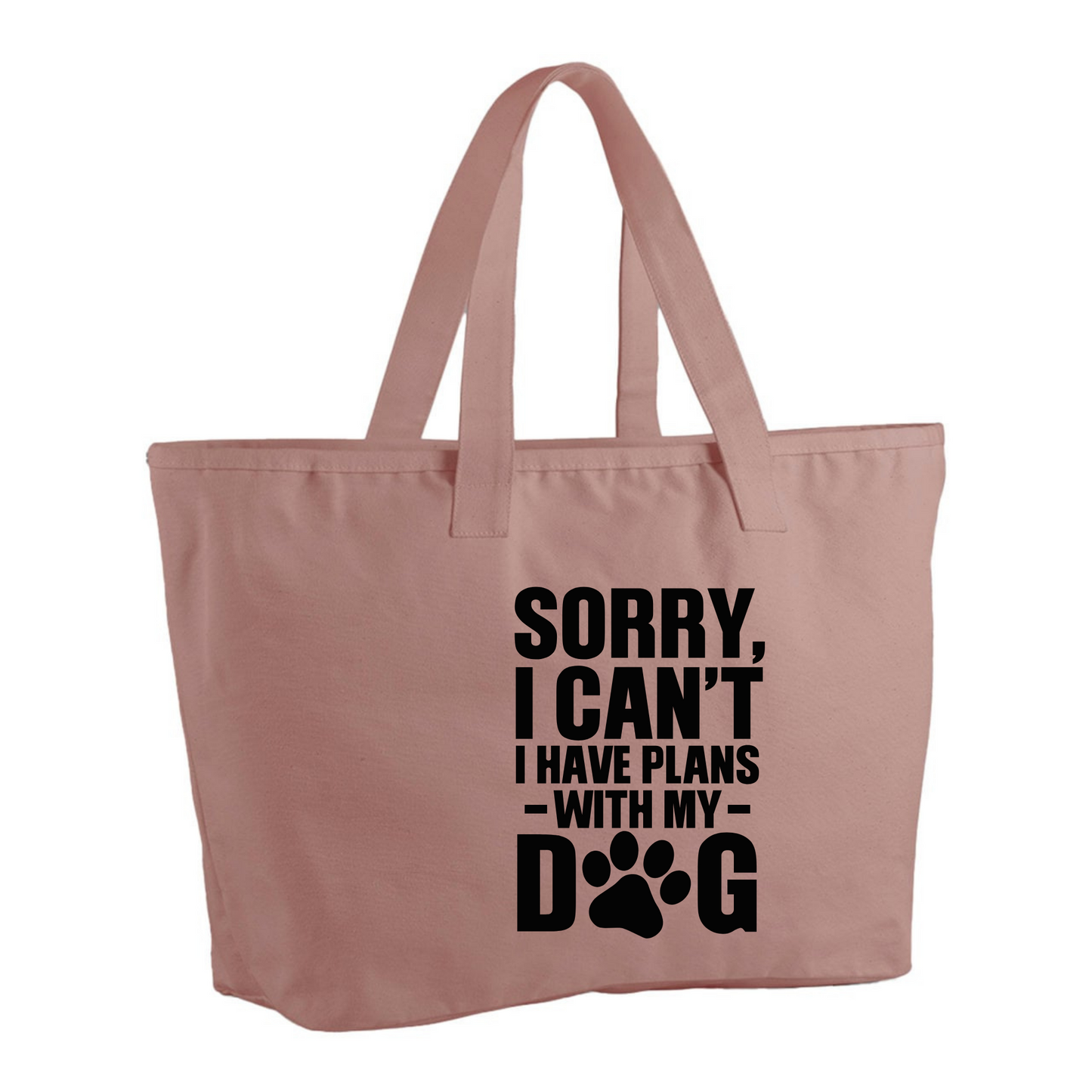 Sorry I can't I have plans with my dog(s) - Oversized tote bag