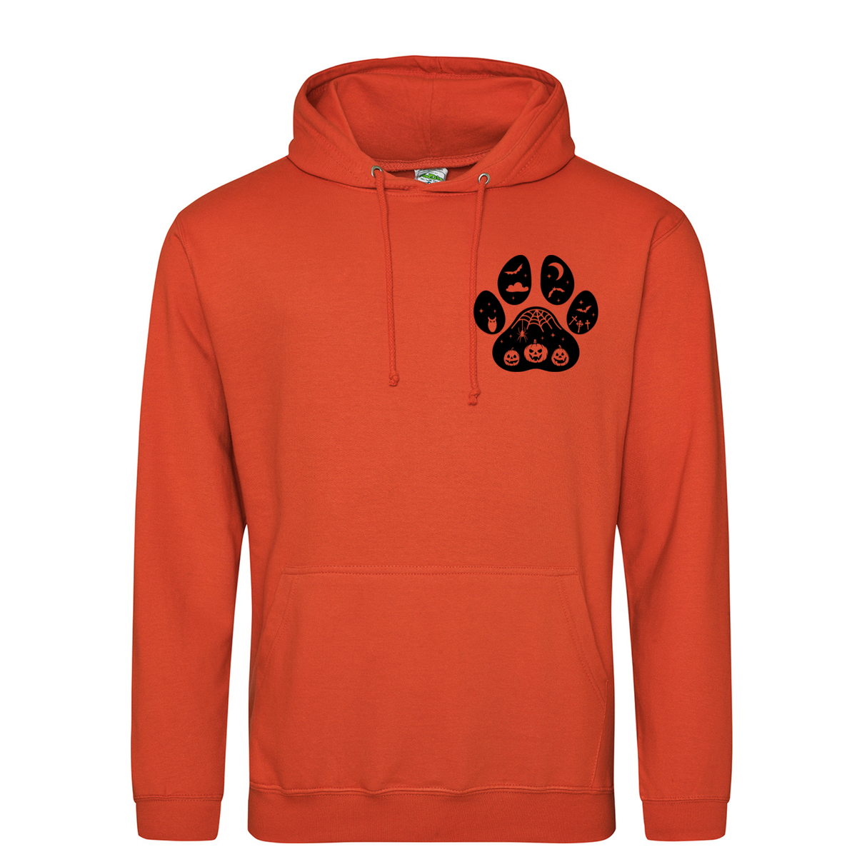 Halloween Paw Print Hoodie – Made to Order