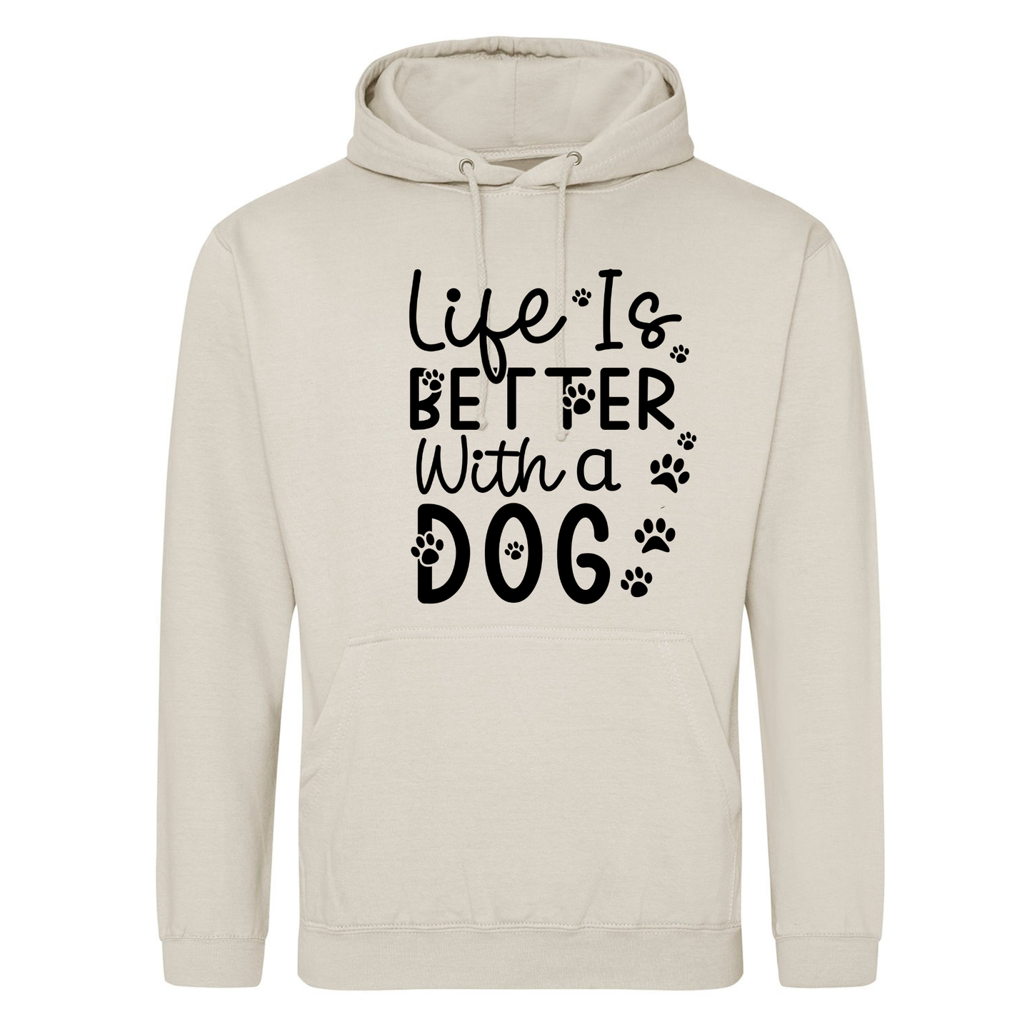 Life is Better with Dogs/with a Dog Hoodie - Made to Order