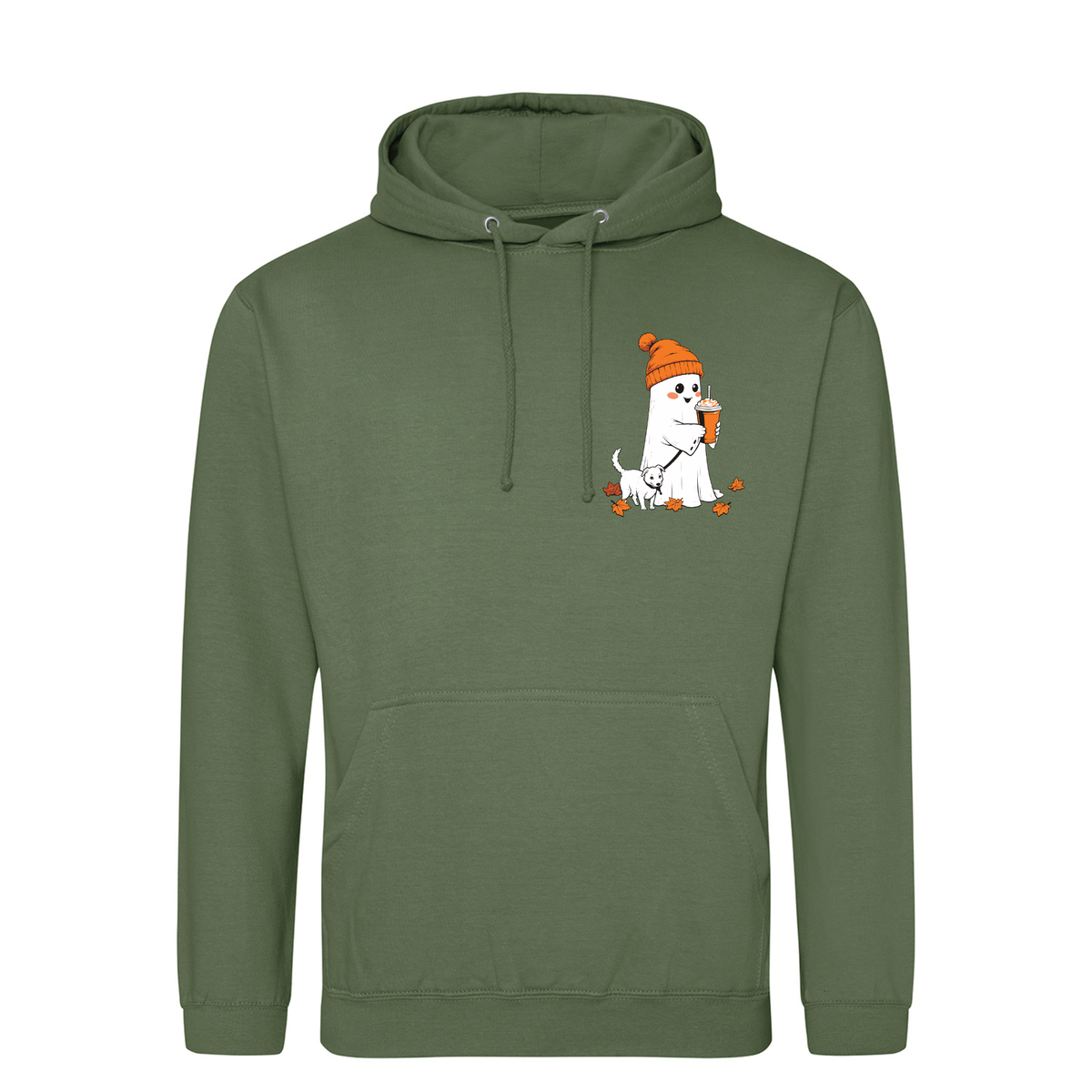 Little Ghost Dog Walk Hoodie – Made to Order