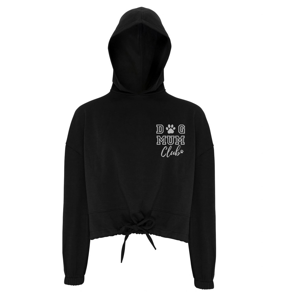 Dog Mum Club Cropped Oversized Hoodie - Made to Order