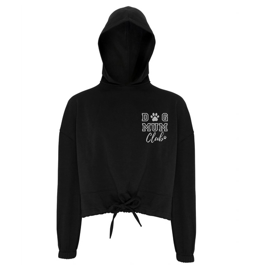 Dog Mum Club Cropped Oversized Hoodie - Made to Order