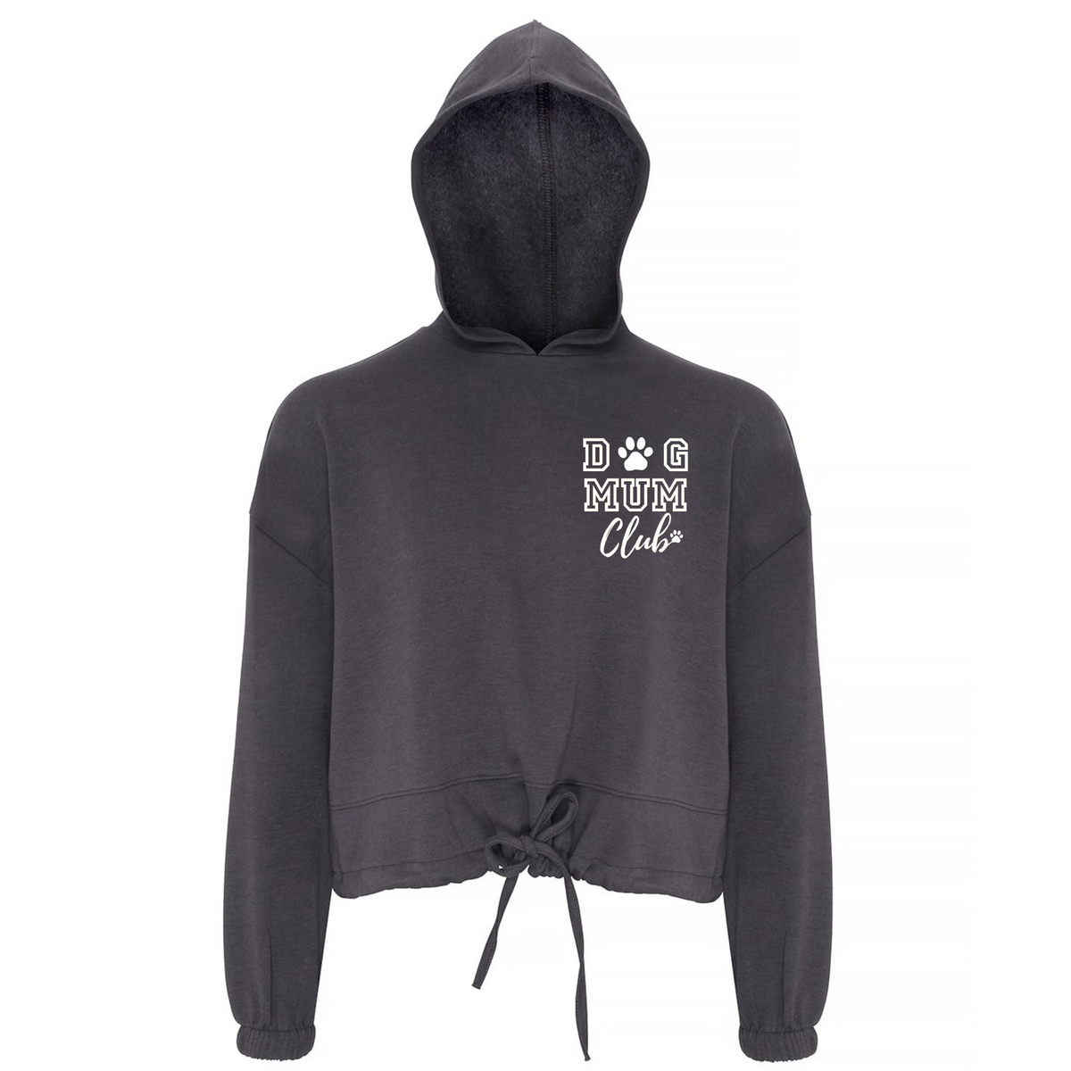 Dog Mum Club Cropped Oversized Hoodie - Made to Order