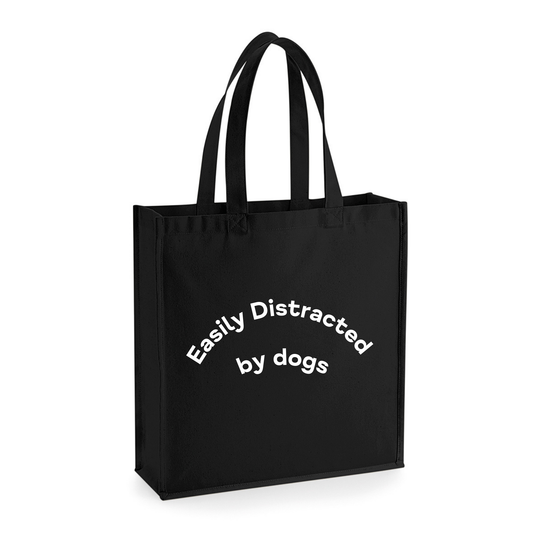 Easily distracted by dogs tote bag