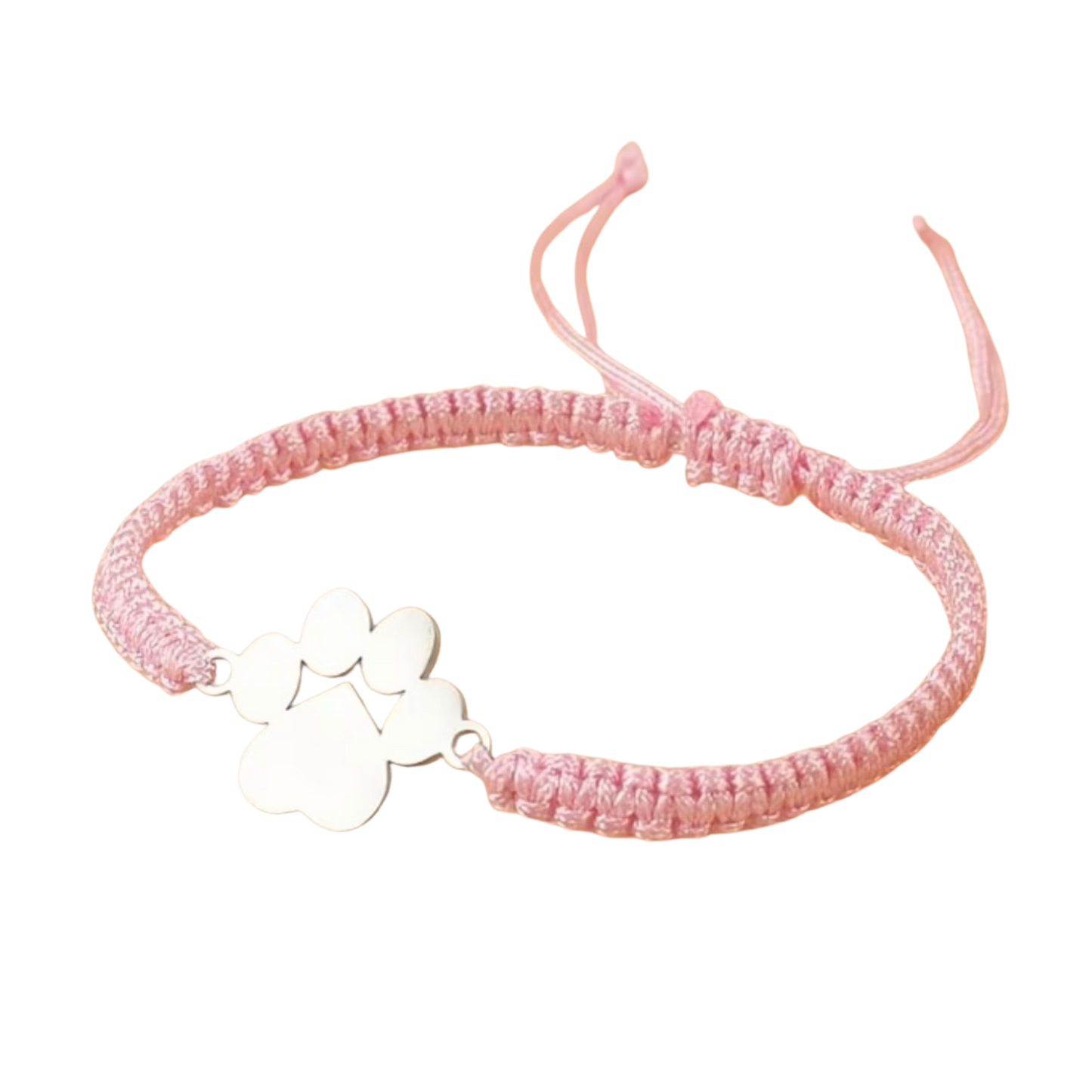 Paw Print Adjustable Cord Bracelet