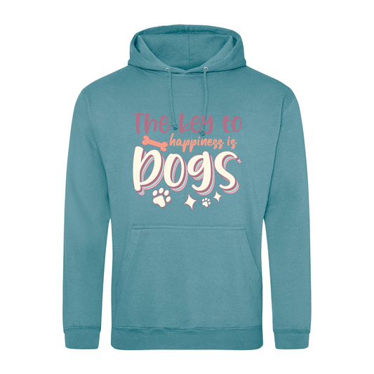 Key To Happiness Is Dogs Hoodie - Ready to Ship