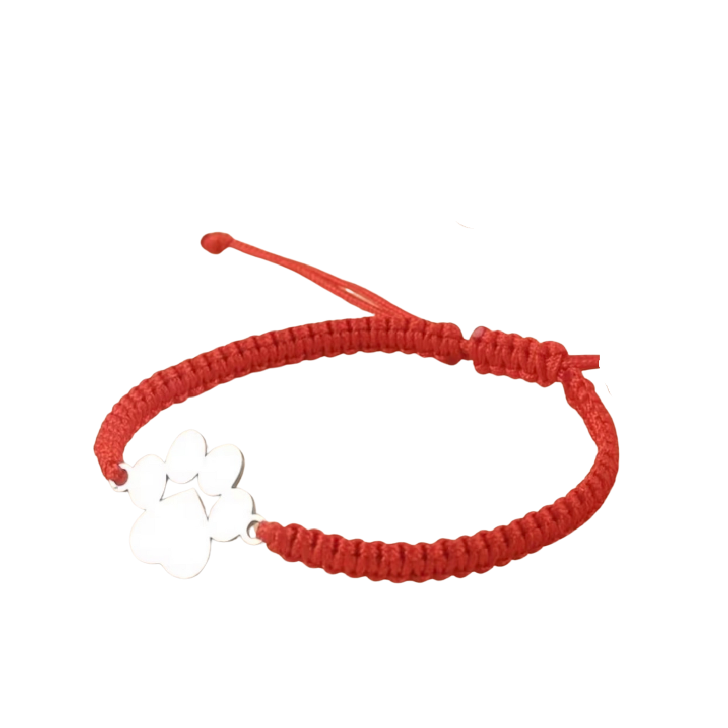 Paw Print Adjustable Cord Bracelet