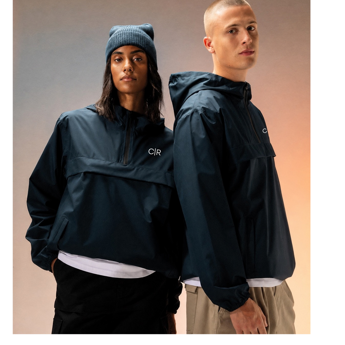 C|R Unisex Waterproof Quarter-Zip Windbreaker - Made to Order