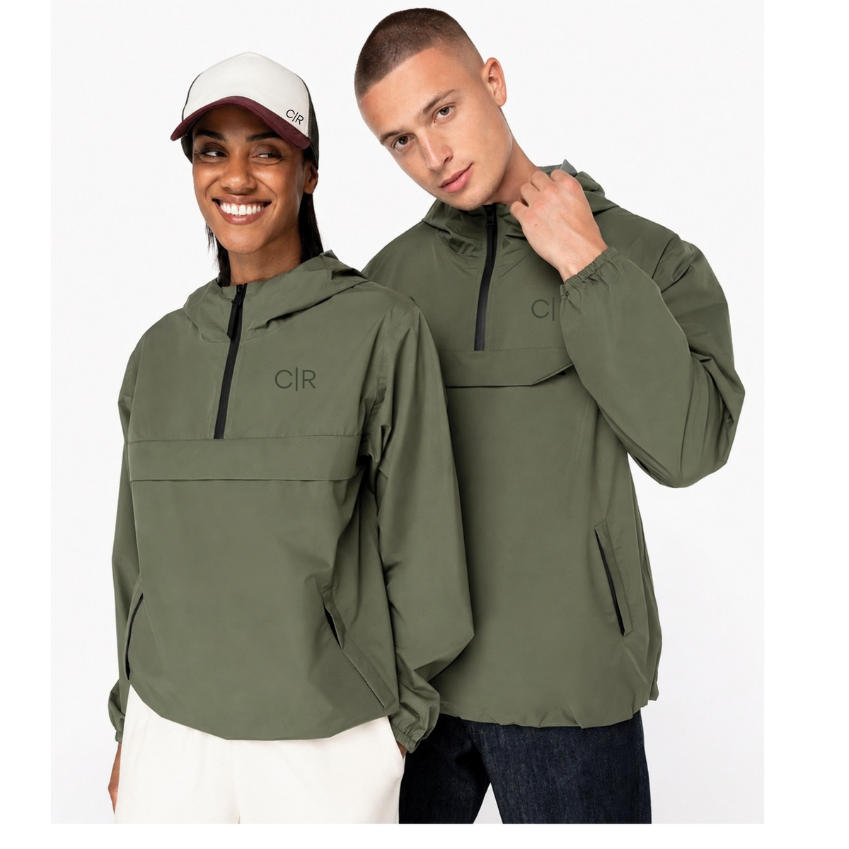 C|R Unisex Waterproof Quarter-Zip Windbreaker - Made to Order
