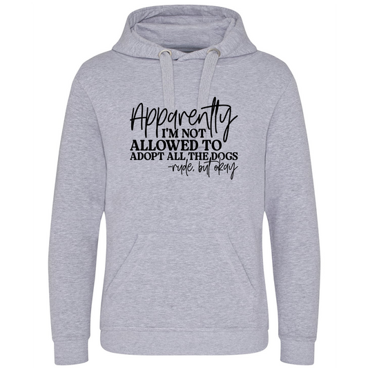 Apparently I can't adopt all of the dogs Heavyweight Hoodie - Made to Order