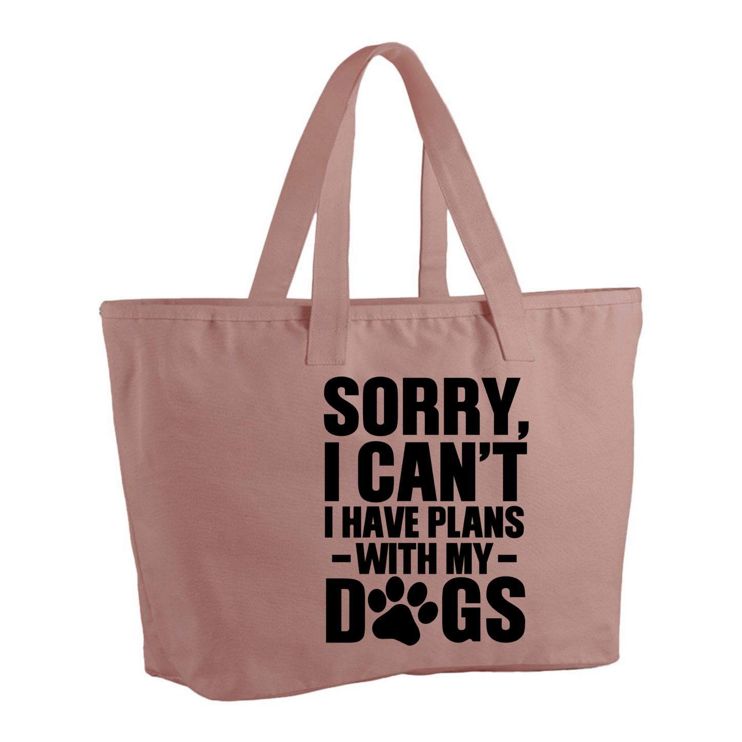 Sorry I can't I have plans with my dog(s) - Oversized tote bag