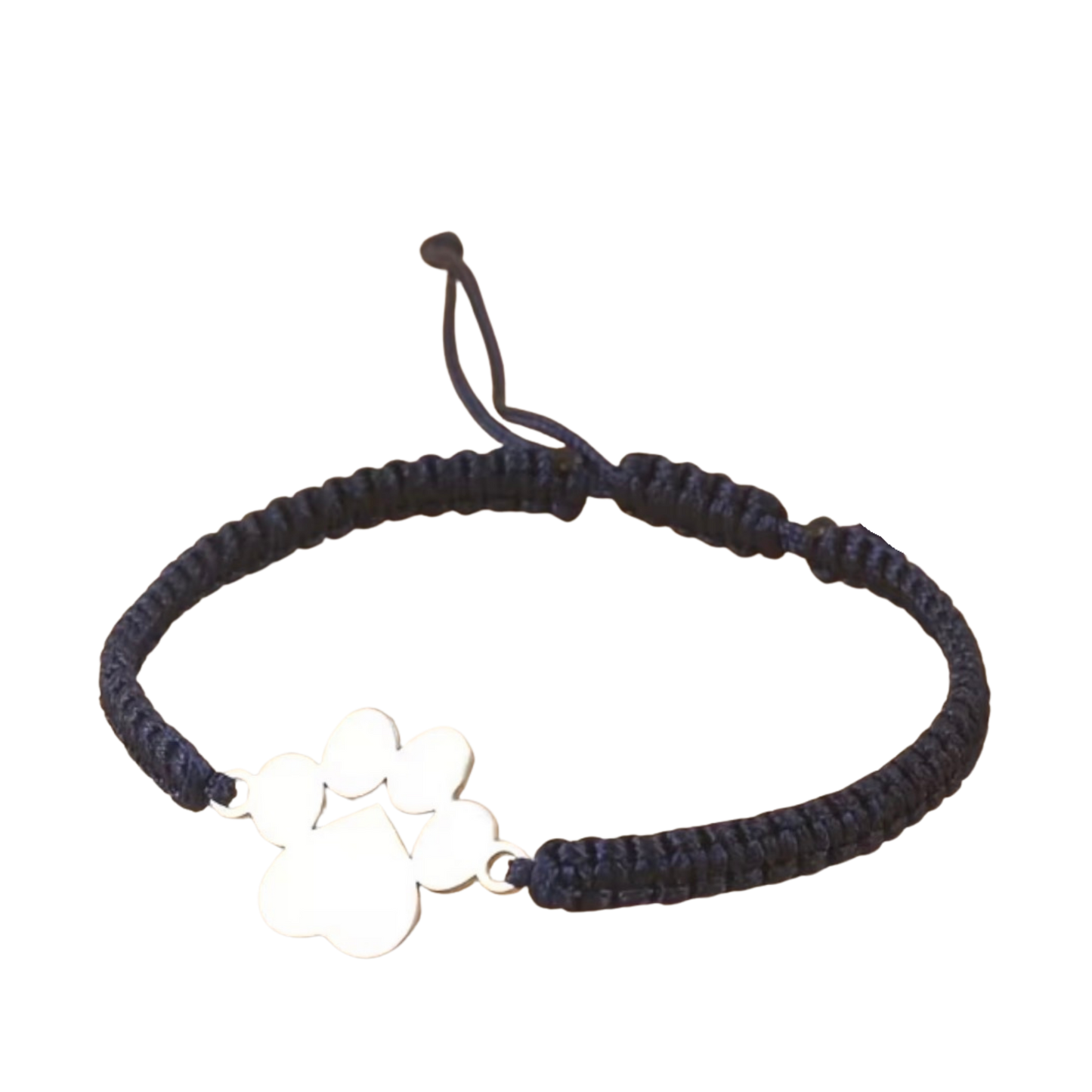 Paw Print Adjustable Cord Bracelet