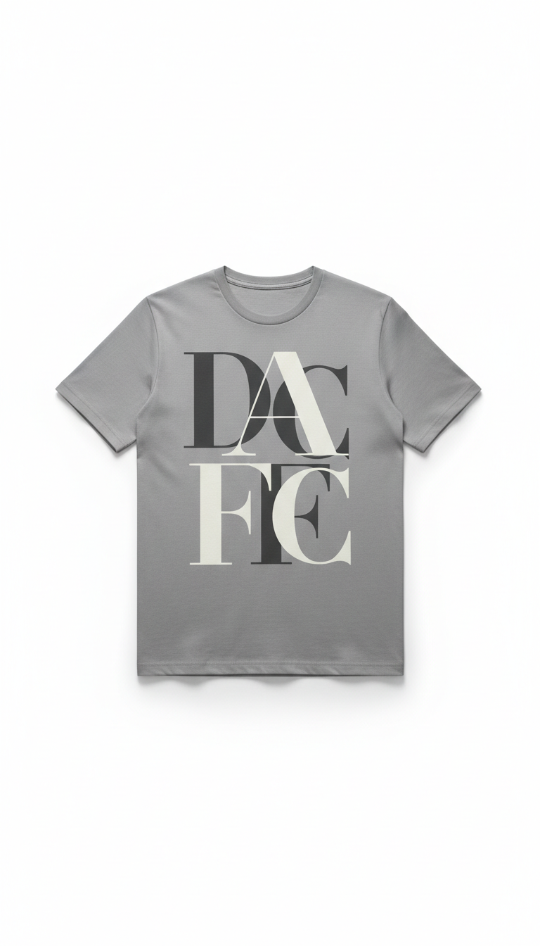 Personalised Editorial Typography Tee