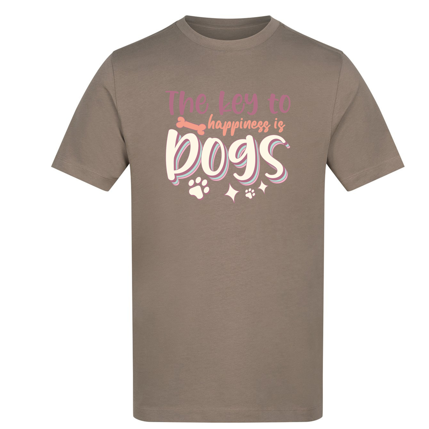 The Key to Happiness is Dogs Tee - Made to Order