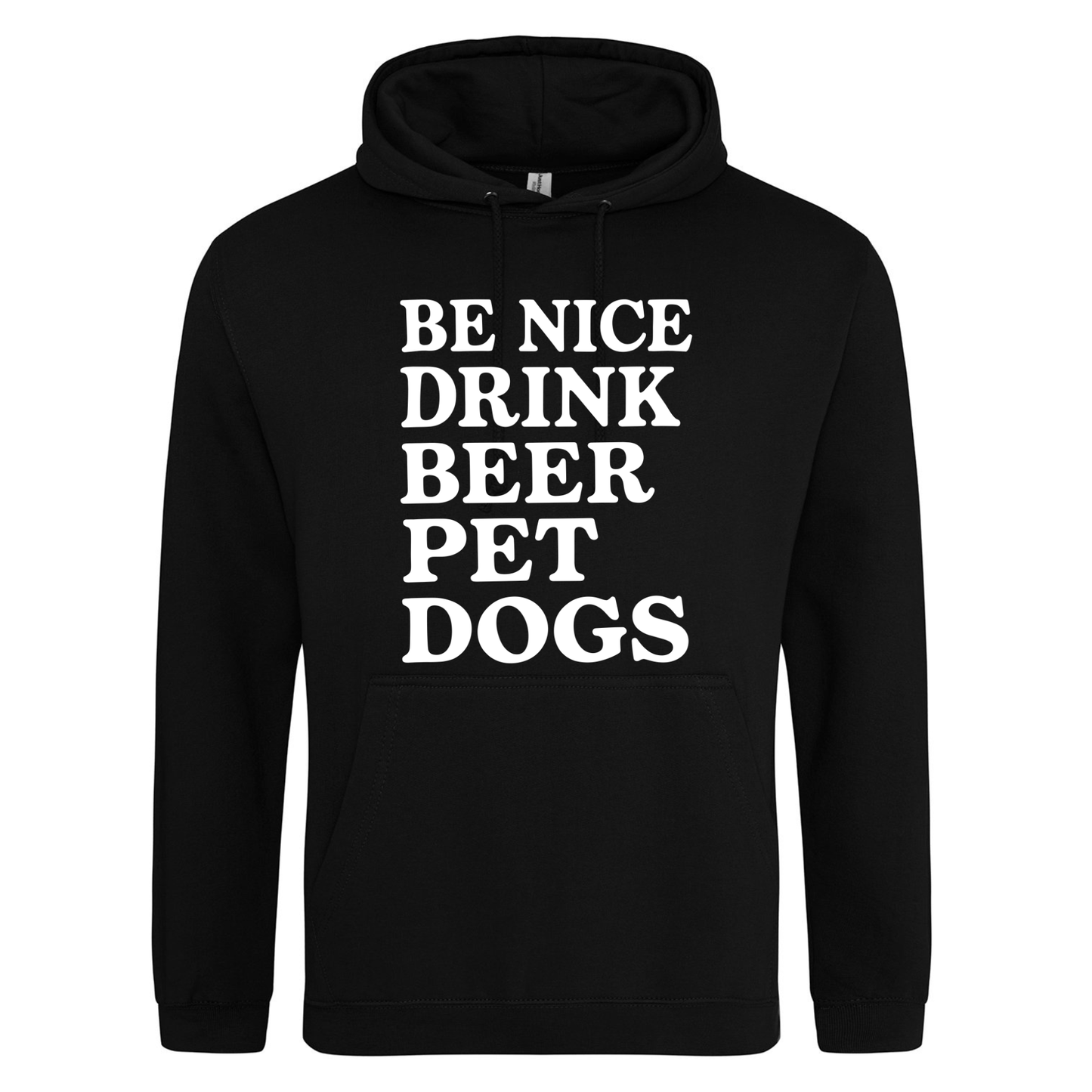 Be Nice Drink Beer Pet Dogs Hoodie - Made to Order