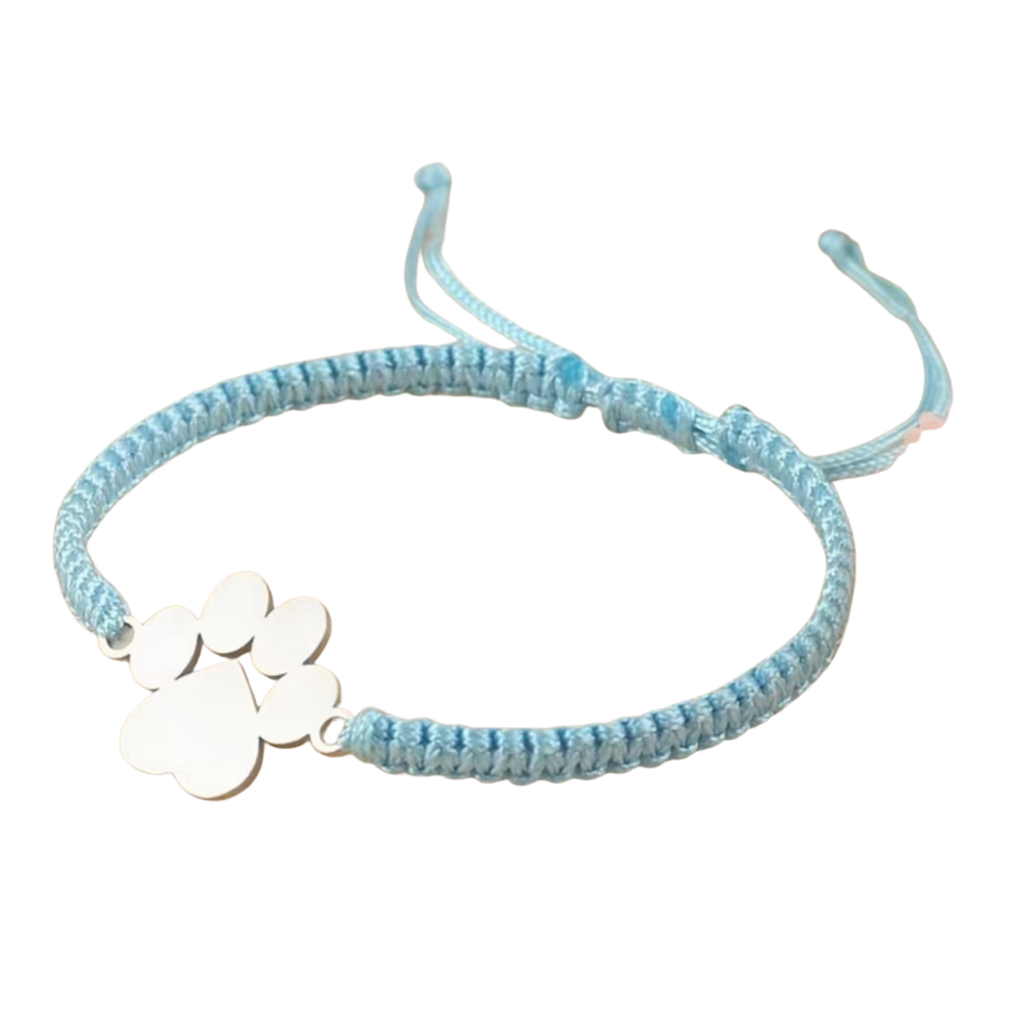 Paw Print Adjustable Cord Bracelet