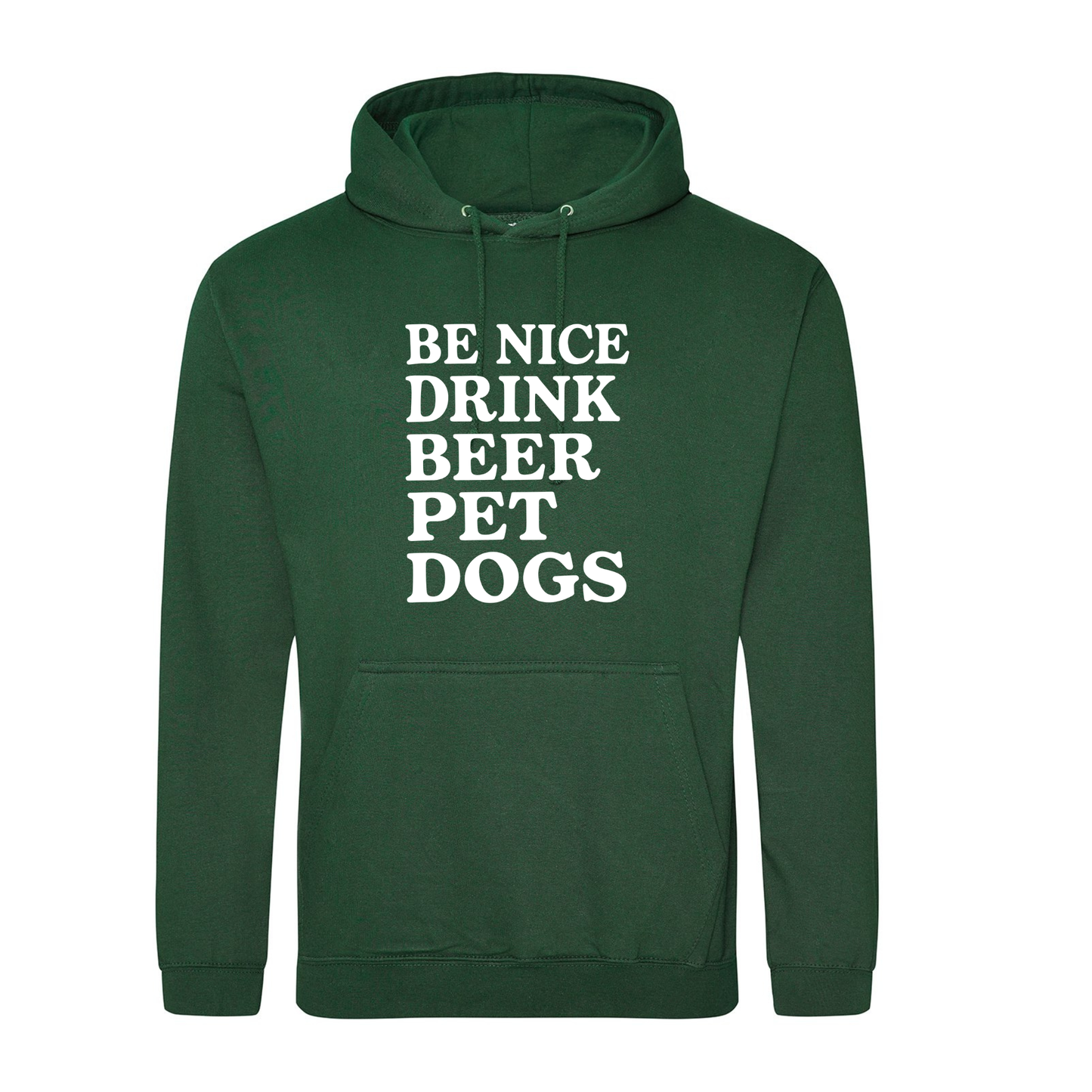 Be Nice Drink Beer Pet Dogs Hoodie - Made to Order
