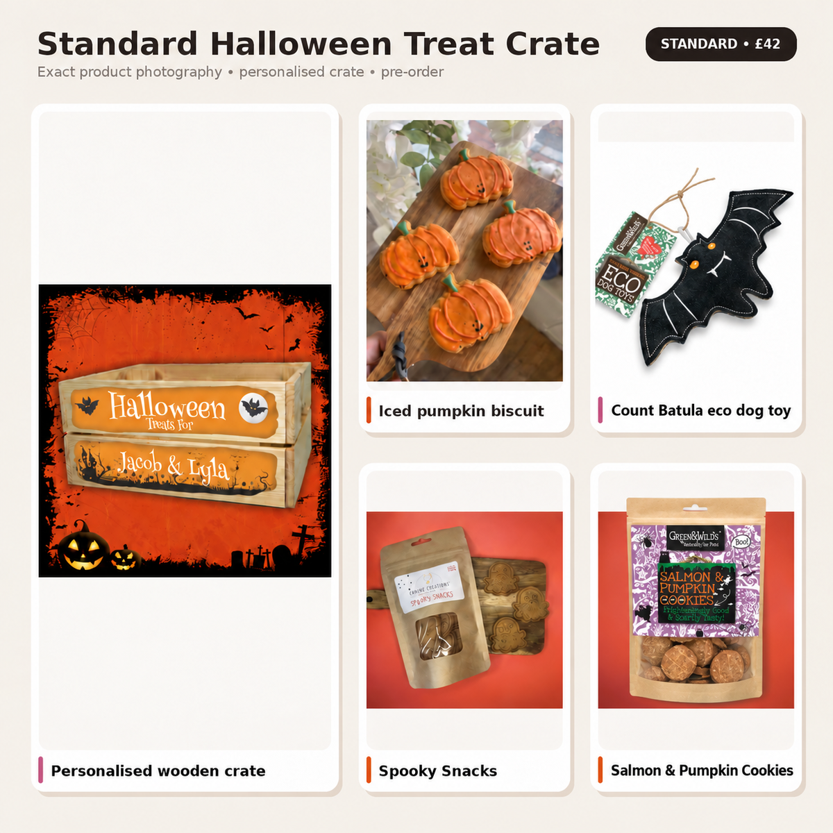 Standard Halloween Boo Basket – Personalised Pre-Order
