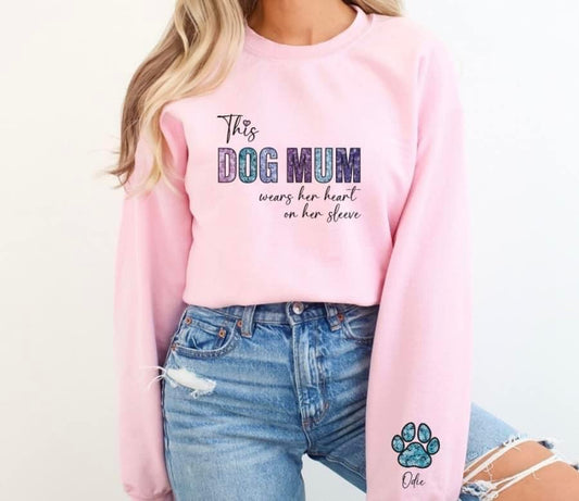 This Dog/Cat Mum Wears Her Heart On Her Sleeve Sweater