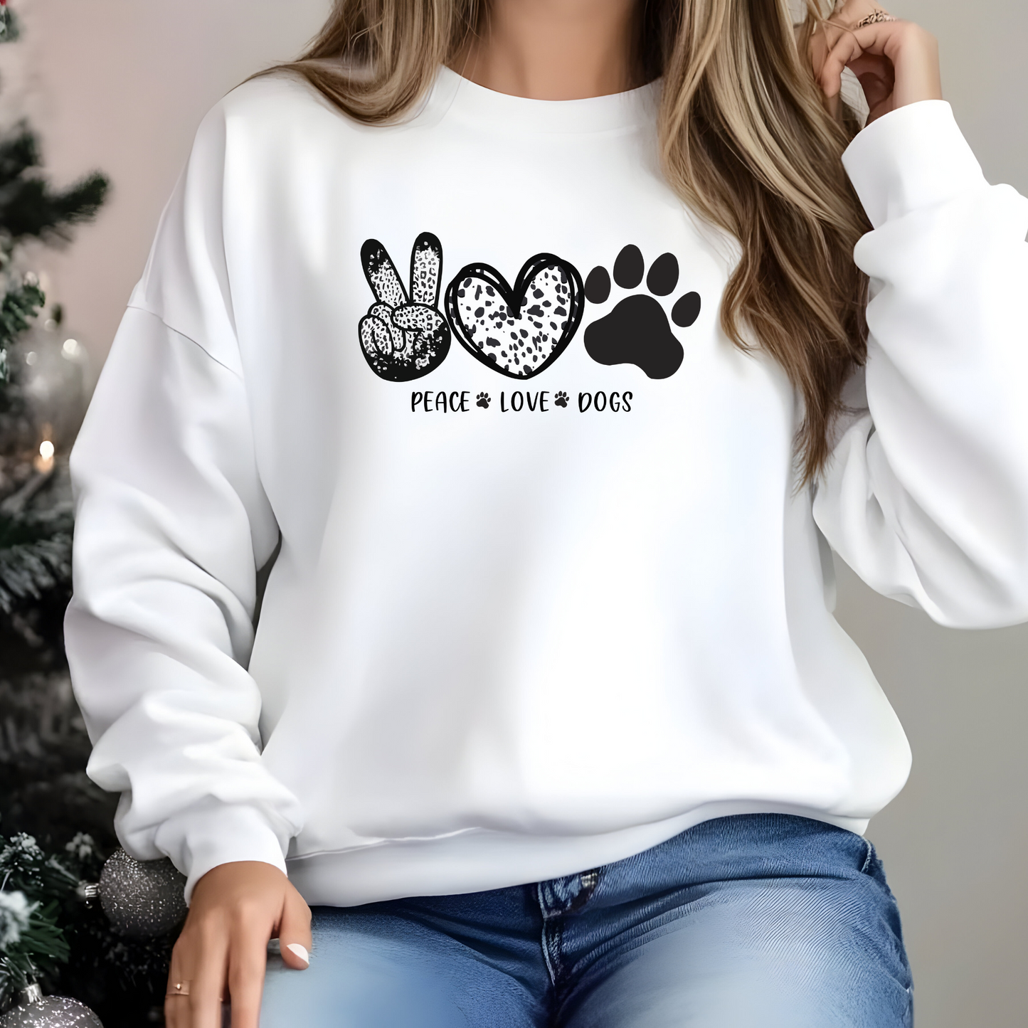 Peace, love and dog Sweater