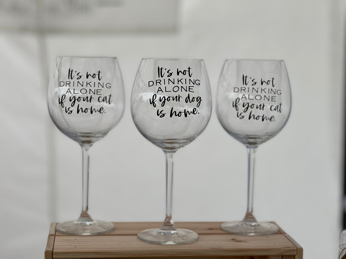 It’s Not Drinking Alone Glass