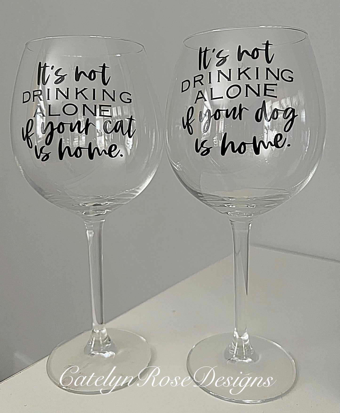 It’s Not Drinking Alone Glass